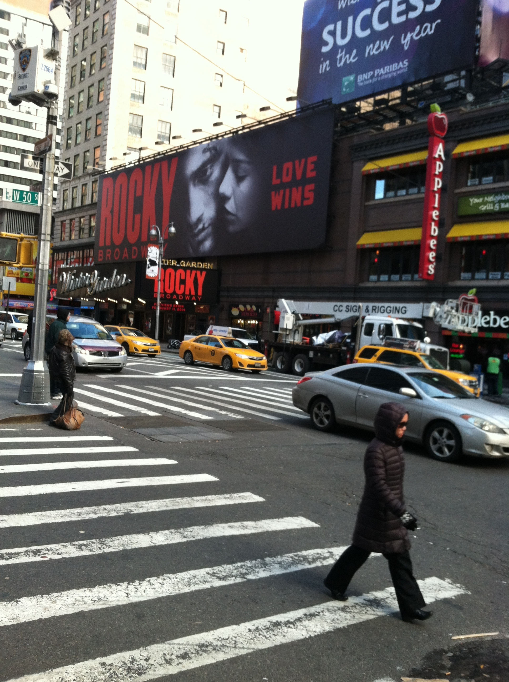 Rocky Broadway Times Square billboard